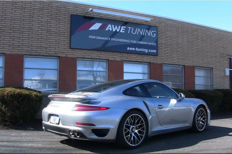 quad tip 911 turbo 991 awe exhaust upgrade