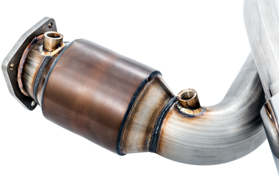 full front performance exhaust system for 911 turbo 991