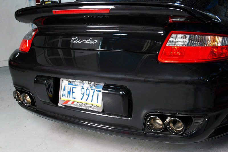complete exhaust system for the 911 turbo 997 awe tuning exhaust upgrade