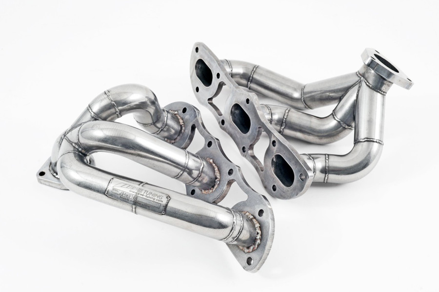 911 turbo exhaust upgrade underside view from awe tuning for 997