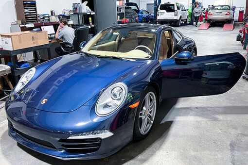 Porsche 911, Boxster, Cayman, Cayenne, Panamera and Porsche Macan repair and maintenances services by mechanics at Carrsmith near Gainesville, FL.