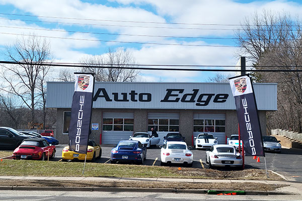 Independent Porsche Mechanics Auto Edge a specialist Porsche repair shop in Minnesota.