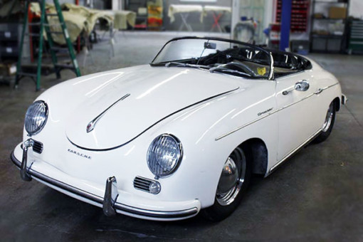Porsche restoration by Pete's Custom Coachbuilding - beautiful white 356 award winner