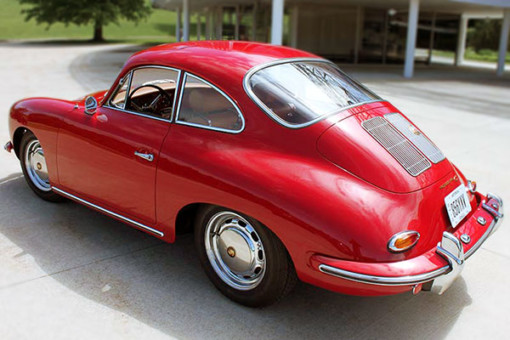 Porsche restoration by Pete's Custom Coachbuilding - 356 restored in red to show quality