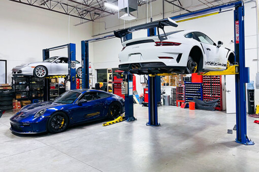 Porsche mechanics at Premier Sportscar Service, a recommended Porsche repair shop near Las Vegas, NV, specialize in Porsche repair and maintenance.