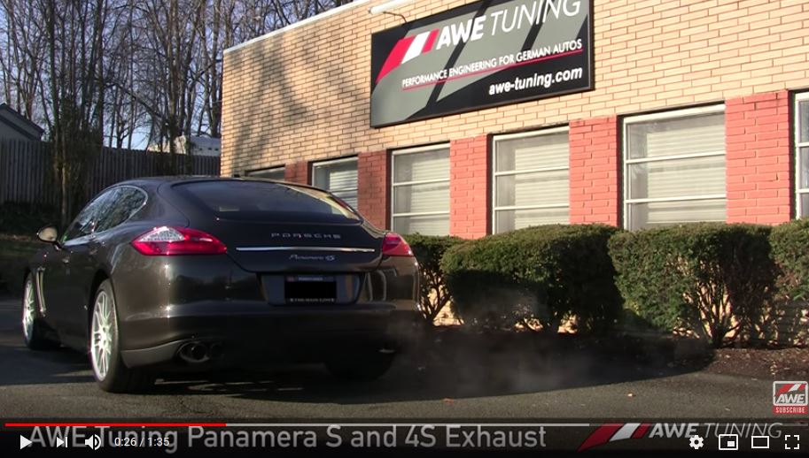 Exhaust up grade for Porsche Panamera V8