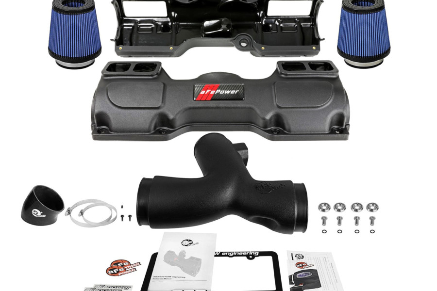 top view of the 997 intake kit from afe