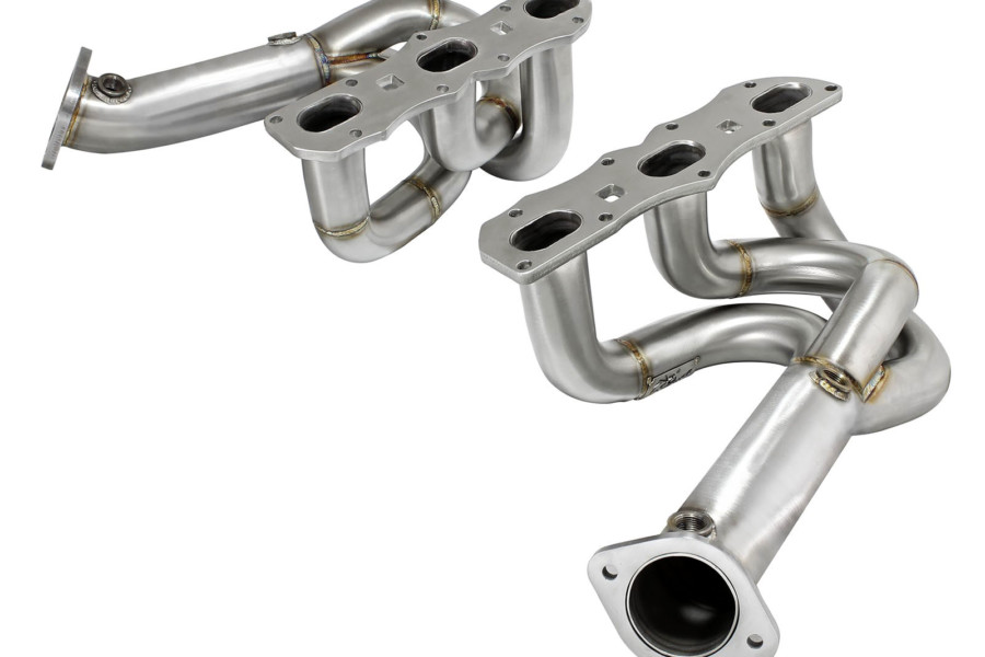 aFe exhaust header upgrade for Porsche Cayman 981