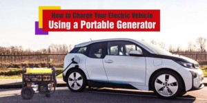charge an electric car with a gas generator