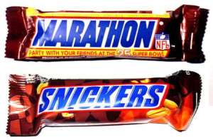 marathon becomes snickers