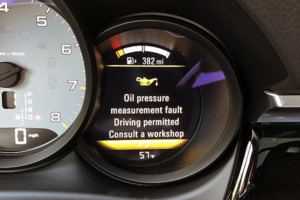 oil pressure monitoring fault