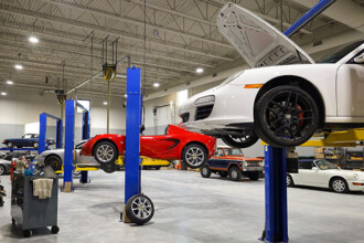 Air-cooled Porsche service and maintenance at Blair Talbot Motors.
