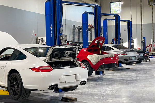 Classic Porsche collection management at Blair Talbot Motors.