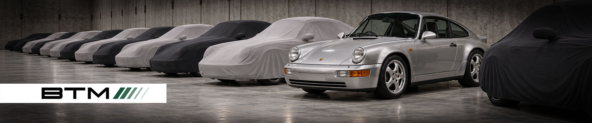 Climate-controlled Porsche storage at Blair Talbot Motors.