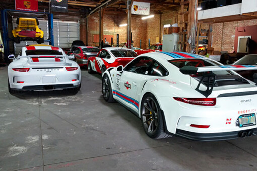 Porsche 911, Boxster, Cayman, Cayenne, Panamera and Porsche Macan repair and maintenances services by mechanics at Redline Racing near El Paso, TX.