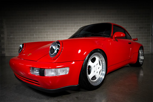 Red 911 classic restoration completed by Olsen Motorsports in Chicago