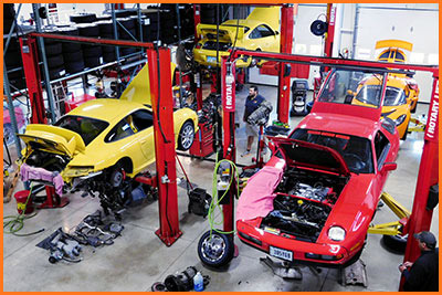 Porsche repair shops and Porsche specialists in Michigan