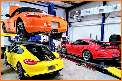 Porsche repair shops and Porsche specialists in California