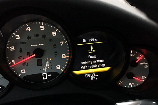 Porsche Fault Cooling System - Visit Repair Shop