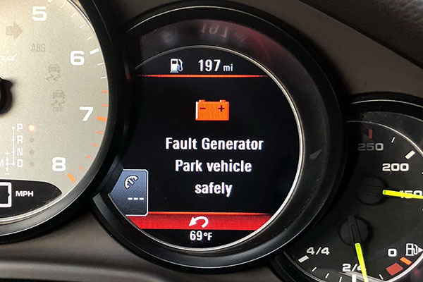 Porsche fault generator park vehicle