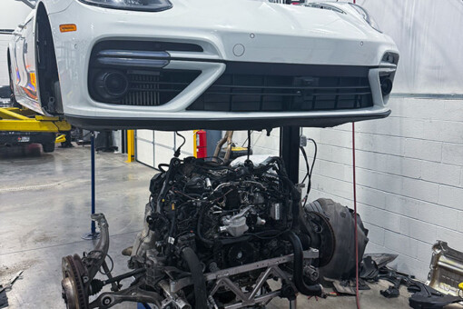 Porsche mechanics at GermanTech MotorWorks