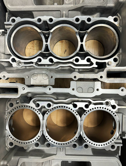 Comparing the standard cylinder liner repair versus the Hartech sleeves