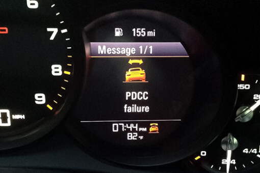 Porsche PDCC chassis system fault