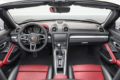 Interior expectations for the Boxster 718