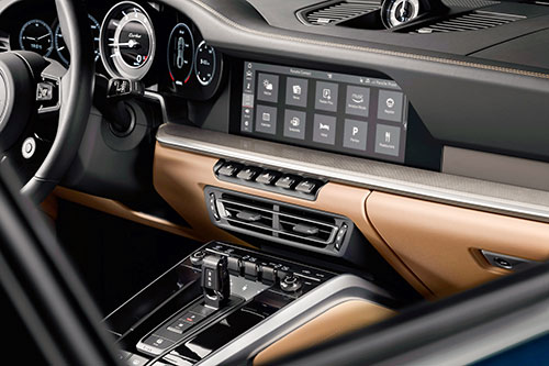 Porsche 911 992.1 interior.