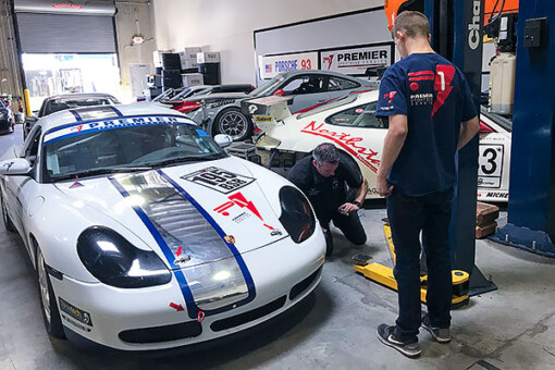Premier Racing specializes in Porsche repair, maintenance and tuning for all Porsche water-cooled models.