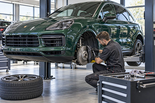 Replacing the brakes on a Porsche Cayenne can be expensive.